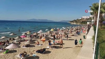  Aydın’da sahillerde yoğunluk devam ediyor