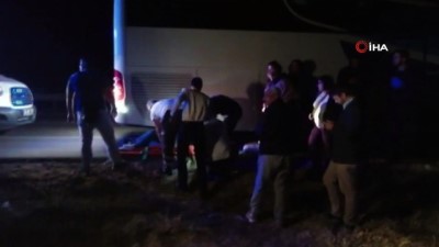  Eskişehir'de tır devrildi, 1 yaralı 