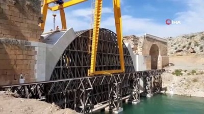 demir iskele -  İskelesi sele kapılan tarihi köprüde restorasyon sürüyor  Videosu