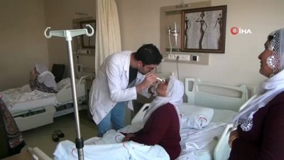 katarakt ameliyati -  Bismil’de katarakt ameliyatı olan 30 kişi tekrar görmeye başladı Videosu