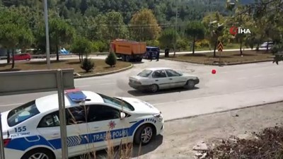  Samsun'da trafik kazası: 7 yaralı...Kaza anı kamerada