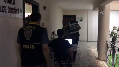Çorlu'da polis HDP İlçe Başkanlığında arama yaptı - TEKİRDAĞ