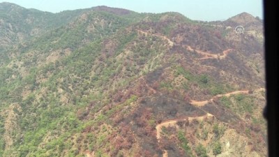 rekor - Muğla'da yanan ormanlık alan havadan görüntülendi Videosu