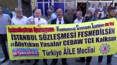 cinsellik -  Türkiye Aile Meclisinden İstanbul Sözleşmesine tepki eylemi Videosu