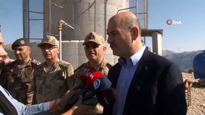  İçişleri Bakanı Süleyman Soylu yaşam alanlı kulelerde görev yapan güvenlik güçleriyle bir araya geldi 
