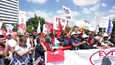 saygi durusu - Ankara'da 'emeklilikte yaşa takılanlar' eylemi  Videosu