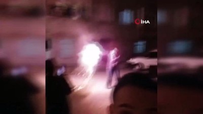 yok artik -  Asker eğlencesinde havai fişek patladı, ortalık savaş alanına döndü  Videosu