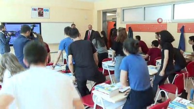  Cumhurbaşkanı Erdoğan Atatürk Fen Lisesinde öğrencilerle bir araya geldi