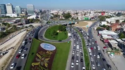 trafik cilesi -  Okullar açıldı trafik çilesi başladı...O anlar havadan böyle görüntülendi  Videosu