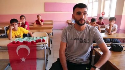  Okulların açılmasına bir gün kala boğulan Hamza'nın okulunda hüzünlü ders başı 