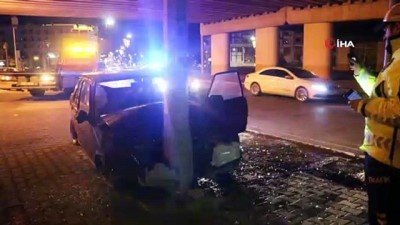 koprulu -  Kaza yaptılar yaralı halde otomobili bırakıp kaçtılar  Videosu
