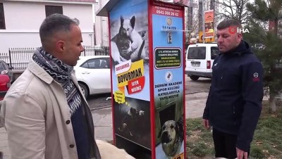sebeke suyu -  Boks makinesinden esinlendi, sokak hayvanları için mamamatik yaptı  Videosu