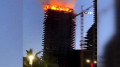  - Suudi Arabistan'da inşaat halindeki kulede yangın 