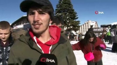 gunesli hava -  Güneşli havada Uludağ’ın keyfini çıkarıyorlar  Videosu
