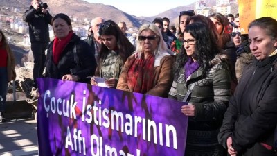 yasa tasarisi -  Tunceli'de çocuk istismarı tepkisi Videosu