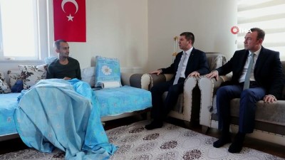  Başkan Ercengiz’den, Tel Abyad gazisine ziyaret 