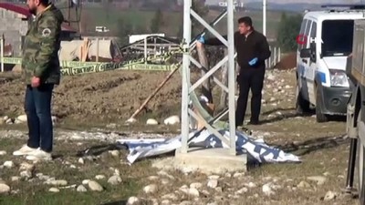 emniyet seridi -  Pazarcılık yapan 55 yaşındaki adamın cesedi elektrik direğinin dibinde bulundu  Videosu