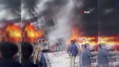 rejim -  - Rejim uçakları İdlib'te sanayi bölgesini vurdu: 7 ölü, 20 yaralı Videosu