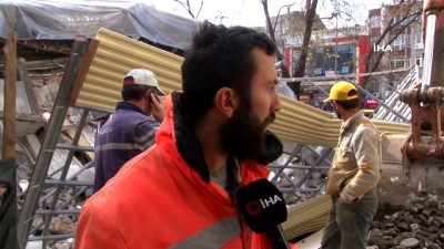 nadan -  Çöken binadan son anda kurtulan işçiler korku dolu anları anlattı  Videosu