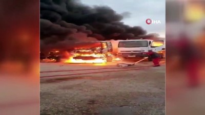ateskes cagrisi -  - Hafter güçleri Trablus'ta petrol deposunu vurdu: 1 yaralı  Videosu