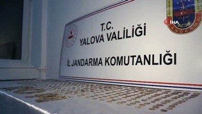  Yalova'da tarihi eser operasyonu: 862 sikke ele geçirildi