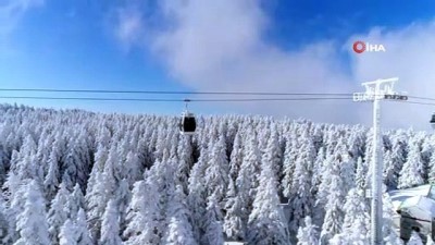 karaagac -  Uludağ'da sislerin arasında hayran bırakan kar yolculuğu  Videosu