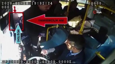  Otobüse binme bahanesiyle yolcunun telefonunu çaldı