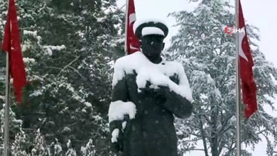 tarihi saat kulesi -  Çorum güne karla uyandı vatandaşların yüzü güldü  Videosu