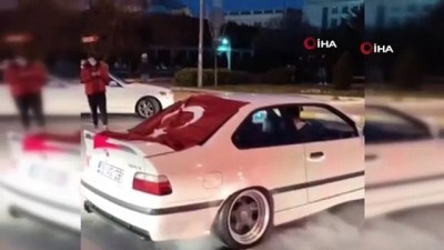 İstanbul'da asker uğurlama konvoyunda “drift” terörü 