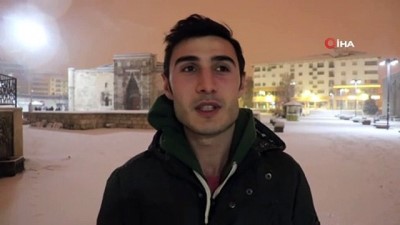  Kar yağışı kartpostallık görüntüler oluşturdu 