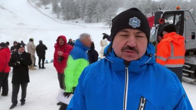 kar motosikleti -  Murat Dağı'nda kayak keyfi Videosu