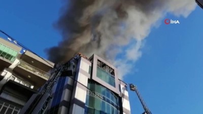 cati kati -  Antalya’da iş merkezinde korkutan yangın  Videosu