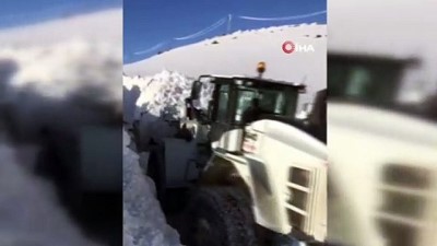 belden -  Yüksekova’da kar kalınlığı 5 metreyi geçti  Videosu