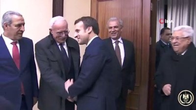 devlet baskanligi -  - Fransa Cumhurbaşkanı Macron, Filistin Devlet Başkanı Abbas ile görüştü  Videosu