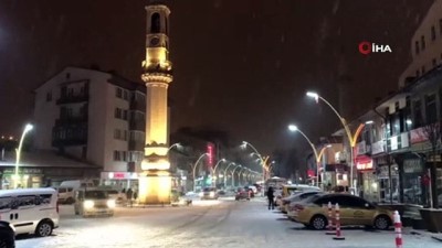  Bayburt'ta kar yağışı 