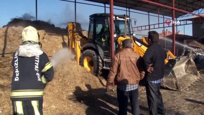  Besihane'de çıkan yangında 20 bin TL’lik saman kül oldu