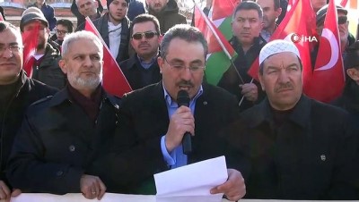  Manisa’da Cuma namazı sonrası İsrail’e tepki