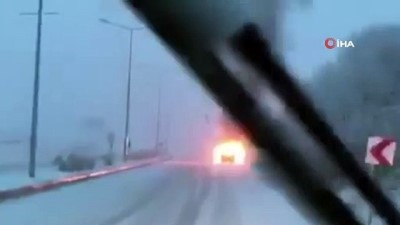  Siirt’te seyir halindeki araç kül oldu