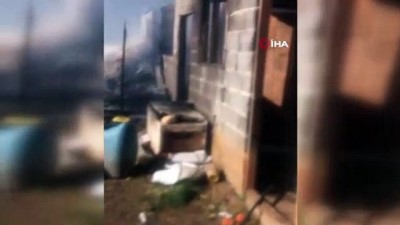  Ahırdaki inekler yanmaktan son anda kurtarıldı 