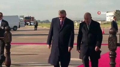  - Cumhurbaşkanı Erdoğan Cezayir’de resmi törenle karşılandı