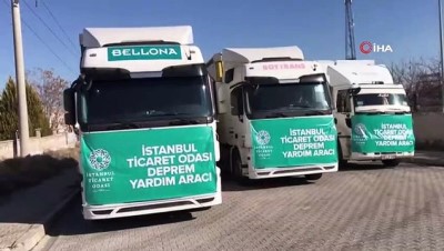 felaket -  İstanbul Ticaret Odası’nın 20 tır temel ihtiyaç malzemesi Malatya’ya ulaştı  Videosu