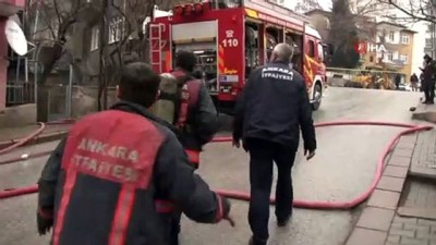 a haber -  Başkent’te korkutan yangın Videosu