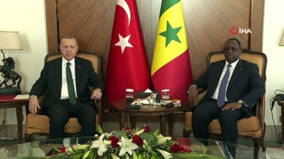 resmi karsilama -  Cumhurbaşkanı Erdoğan, Senegalli Mevkidaşı İle Görüştü  Videosu