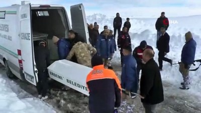  Karda kaybolan Ali Kaçar'ın cenazesi morga kaldırıldı