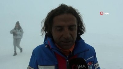 karne hediyesi -  Uludağ'da kayakçılara sis engeli  Videosu