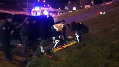  Ümraniye’de feci kaza: 2 yaralı 