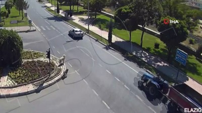 dikkatsizlik -  Köpeğe çarpmamak için durdu arkadan gelen traktör böyle çarptı  Videosu