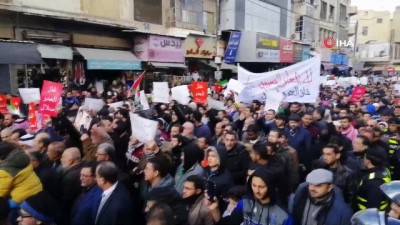 gaz akisi -  - Ürdünlülerden İsrail-Ürdün gaz anlaşması protestosu Videosu