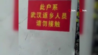  - Çin'de korona virüs nedeniyle evlerin mühürlendiği iddiası 