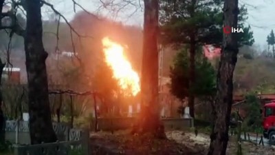 boru hatti -  Ordu'da doğalgaz ana hattında patlama Videosu